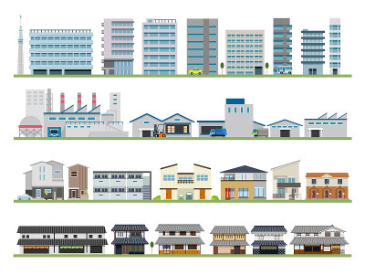 建筑建筑工厂房子古老的民房