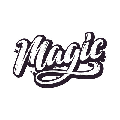 Magic. Hand Drawn Lettering Style.