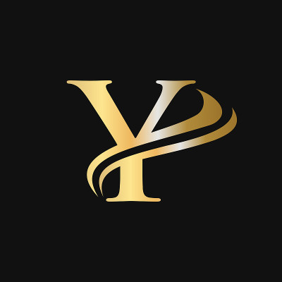 Y字母标志奢侈概念。为公司名称，标签，徽章，印刷，纺织，水疗，美容，时尚的首字母Y标志设计金色字母组