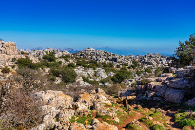 El Torcal de Antequera, Andalusia, Spain，在Antequer