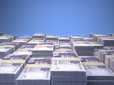 巴基斯坦的钞票。Pakistanirupee账单。50 PKR卢比。商业、金融背景。