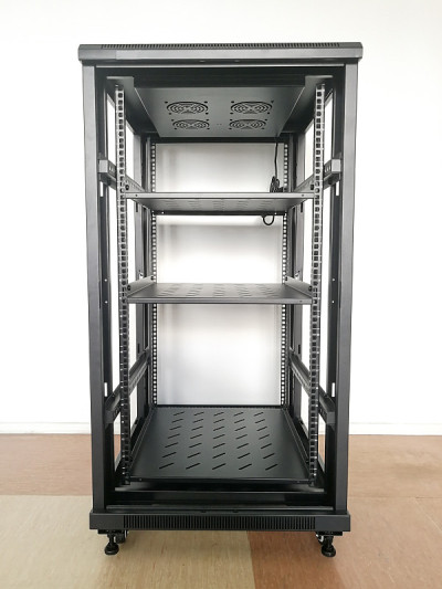 空黑色工业机架机柜