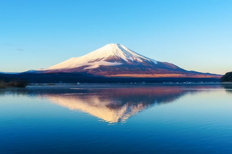 山中湖的富士山