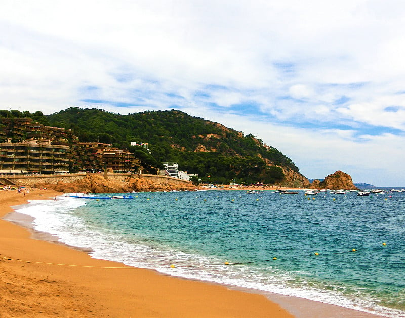 Tossa de mar. Costa Brava，西班牙海滩