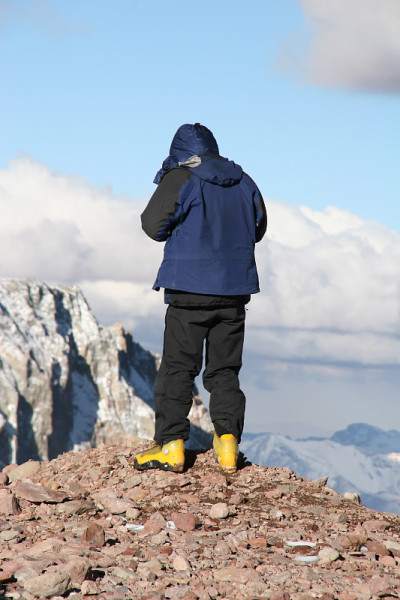 高山徒步旅行者