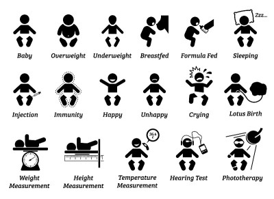 Baby health and medical icon.