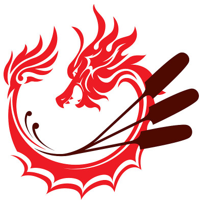 龙牌平面设计握桨标志设计