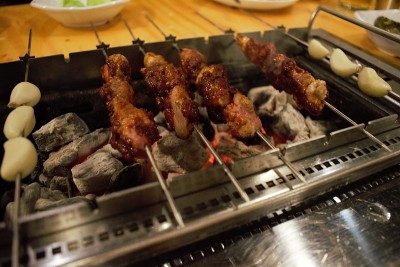 韩国的羊肉串