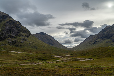 Bidean Nam Bian, Glen Coe三姐妹在苏格兰高地(苏格兰)