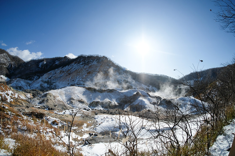 地狱谷，日本北海道登别的活火山