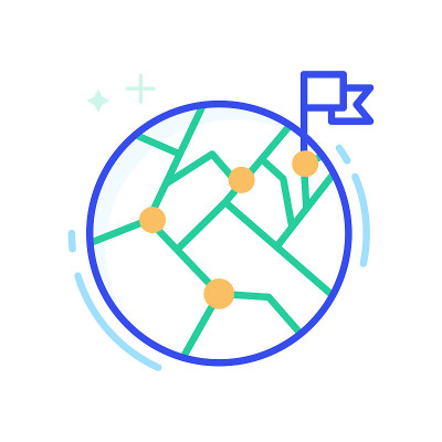 全局目标矢量图标