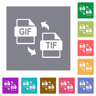 GIF tif文件转换方形平面图标