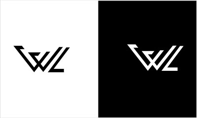 WL,LW抽象字母标志