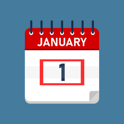 1月1日日历