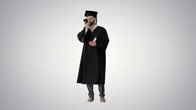 成熟男子研究生录音语音信息的梯度