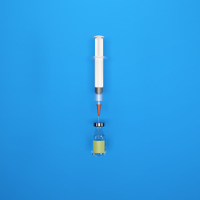 瓶、疫苗和注射器