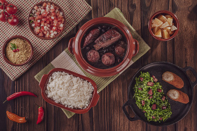 典型的巴西菜feijoada