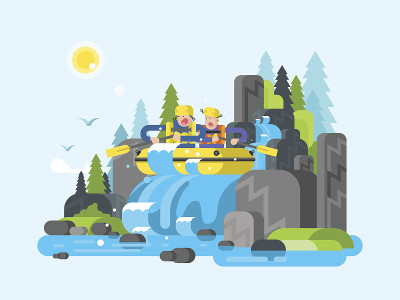 水河激流划艇