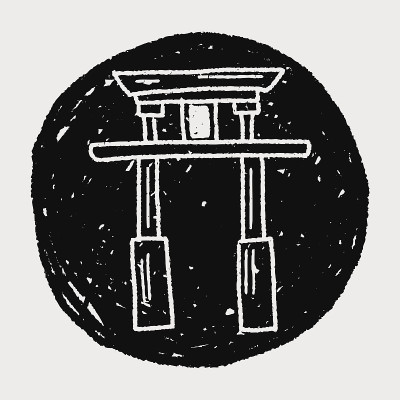 日本弓涂鸦