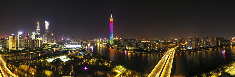 中国广东省广州市夜景