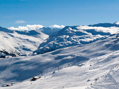 阿尔卑斯山的滑雪区