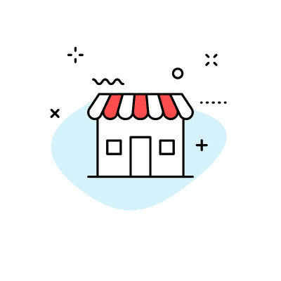 电子商务和购物网站图标在线条风格。手机商店，数字营销，银行卡，礼品。矢量插图。