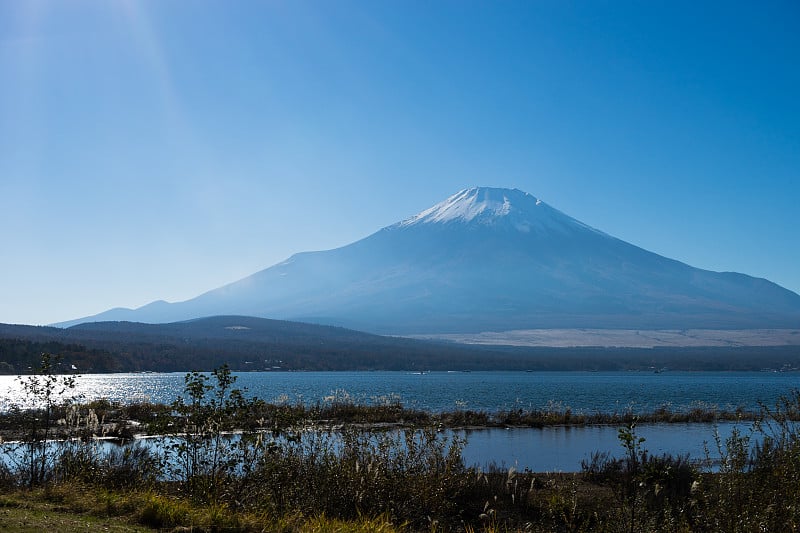 富士山和山中子湖