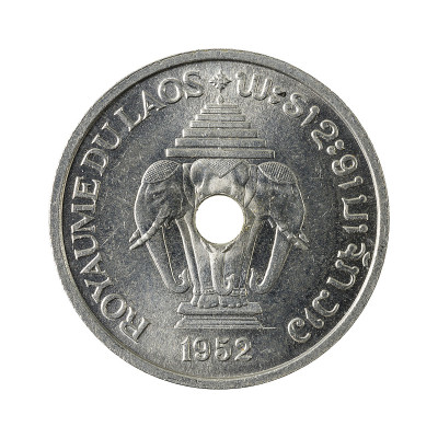 20老基普分硬币(1952年)反转