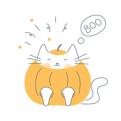 猫的万圣节服装