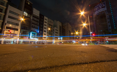 东京的城市灯光