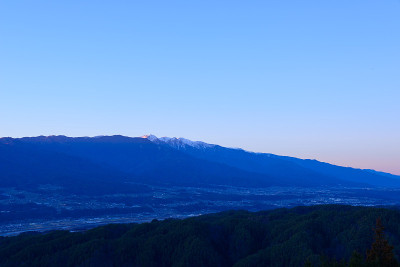 日本长野饭田市的城市景观