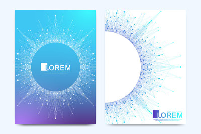 Modern vector template for brochure, leaflet, flye