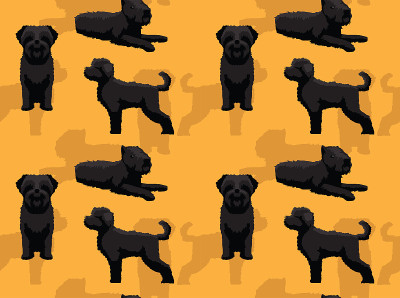 狗Bouvier des Flandres背景无缝墙纸