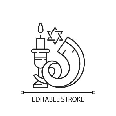 Shofar linear icon