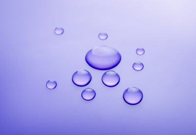 美丽的特写水滴