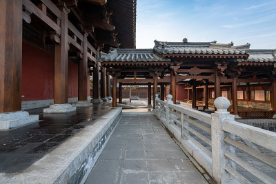 中国古代建筑古堡太原，山西，中国
