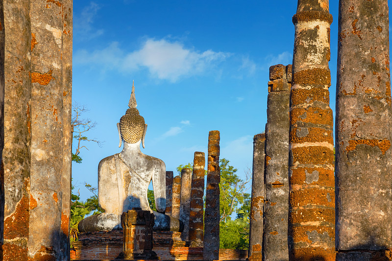 素可泰历史公园的玛哈寺，联合国教科文组织列为泰国世界遗产