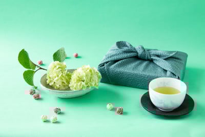 日本雪球和furoshiki