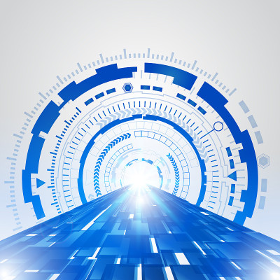 Abstract blue technology new future concept backgr