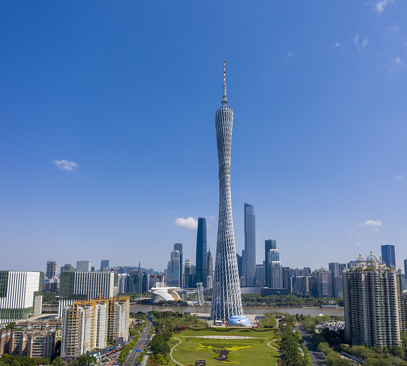 中国广州中轴CBD商业建筑城市景观