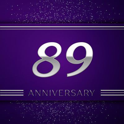Realistic Eighty nine Years Anniversary Celebratio