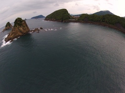 九州宫崎骏日美海滨无人机