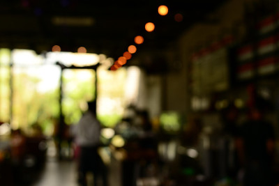 模糊的咖啡店