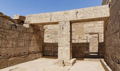 埃及卢克索的Medinet Habu神庙