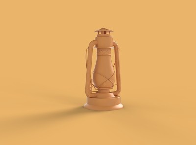 旧煤气灯3d图像