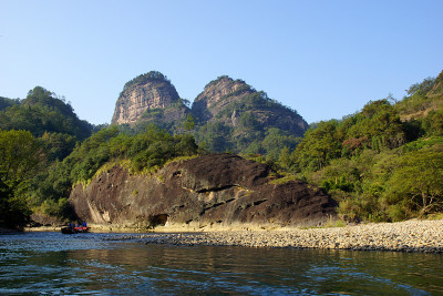 中国福建省武夷山峡谷