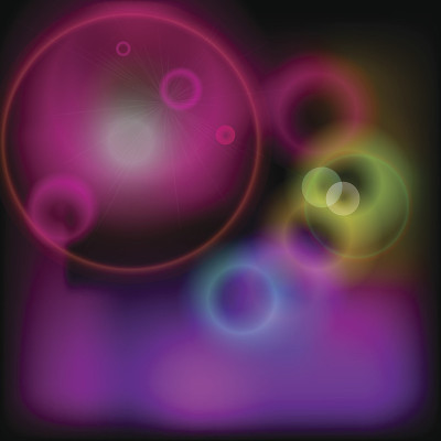Bokeh blurred background with glare shine and glow