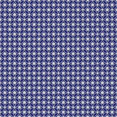 Blue China Seamless Pattern
