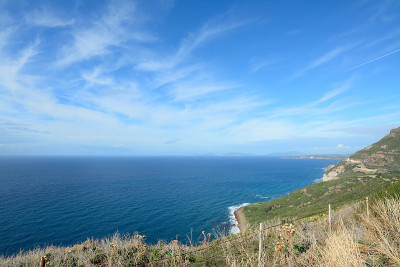 意大利波萨的岩石海岸