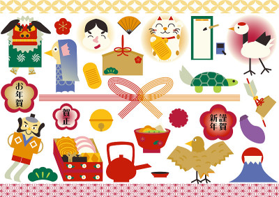 贺岁卡材料集新年吉祥韵味